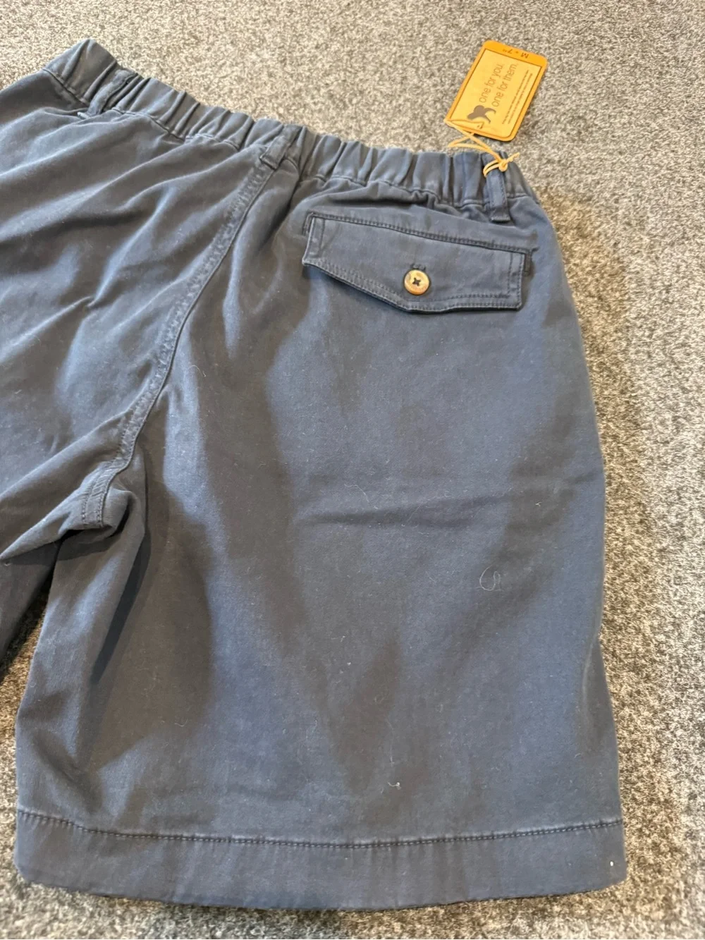 Bear Bottom Clothing Shorts Men’s Khaki Black Stretch 7 Inseam Chino Preppy M